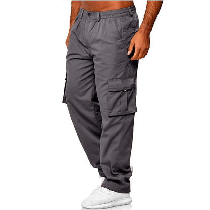 Men's Loose Straight Cargo Pants Men's Casual Multi-pocket Loose Straight | Ectron Online