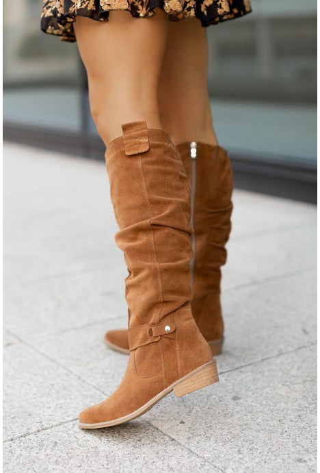 Zipper Suede Women's High Boots Women's Shoes | Ectron Online