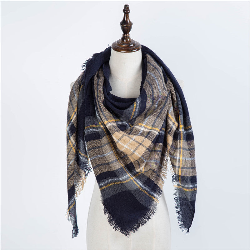 esign Women Triangles Scarf Long Scarves Shawl Autumn Winter