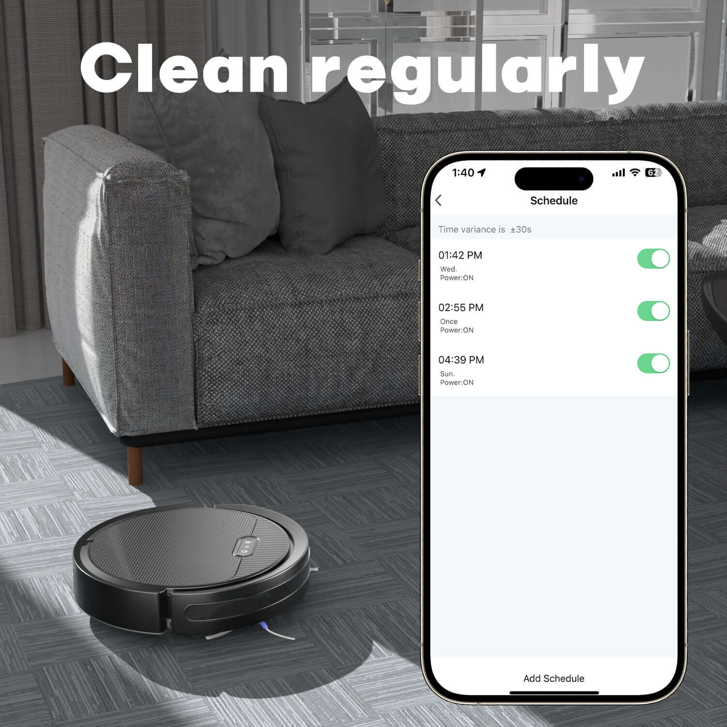 3-in-1 Robot Vacuum and Mop Robot Vacuum And Mop, 3 In 1 Combo Clean | Ectron Online