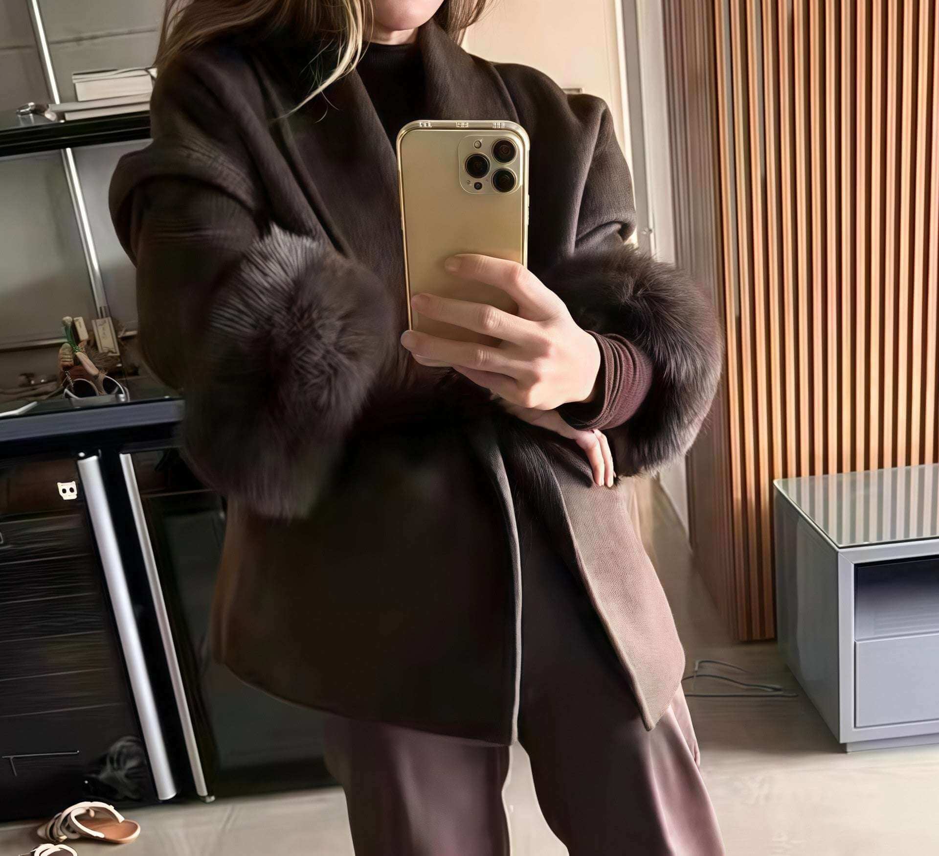 Plus Size French Elegant Woolen Overcoat Fashion Plus Size French Elegant Woolen | Ectron Online