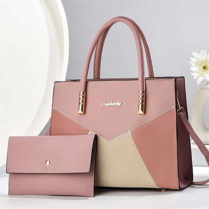 2-in-1 Exquisite Trendy Shoulder Bag Set - Luxury Leather Tote 2-in-1 Exquisite Trendy Women's Shoulder | Ectron Online