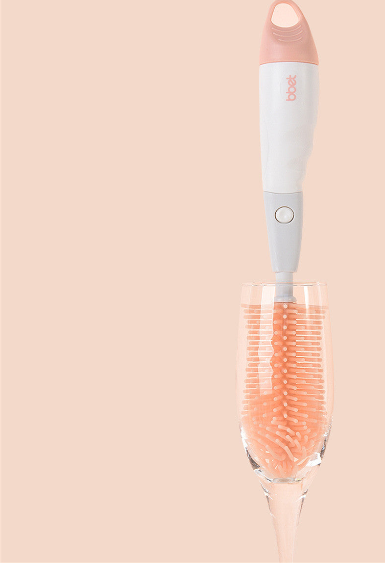 360 Degree Cleaning Rotating Baby Nipple Brush