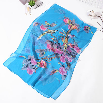 Magpie Primula Lady Chiffon Long Scarf Scarf