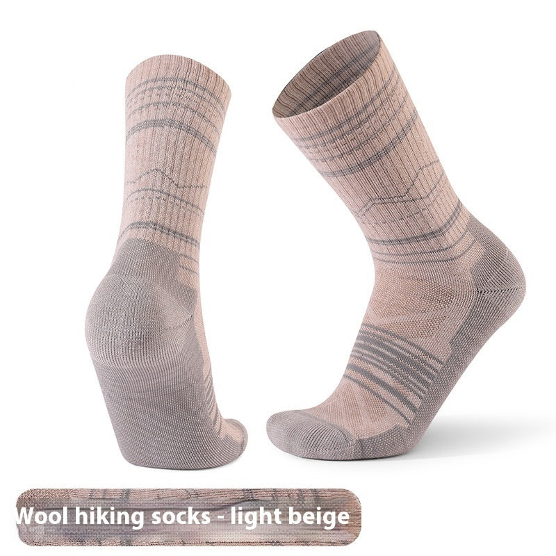 Men's And Women's Warm Wool Knee-high Sports Socks