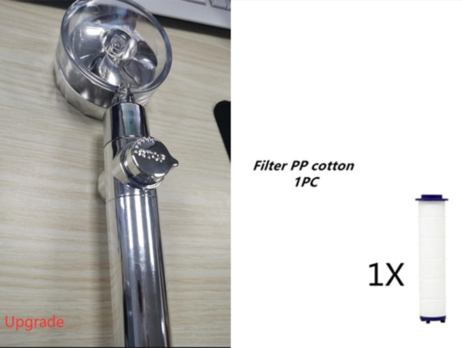Turbo Propeller Shower Head with Water Saving & High Pressure Flow New Turbo Propeller Shower Head Water | Ectron Online