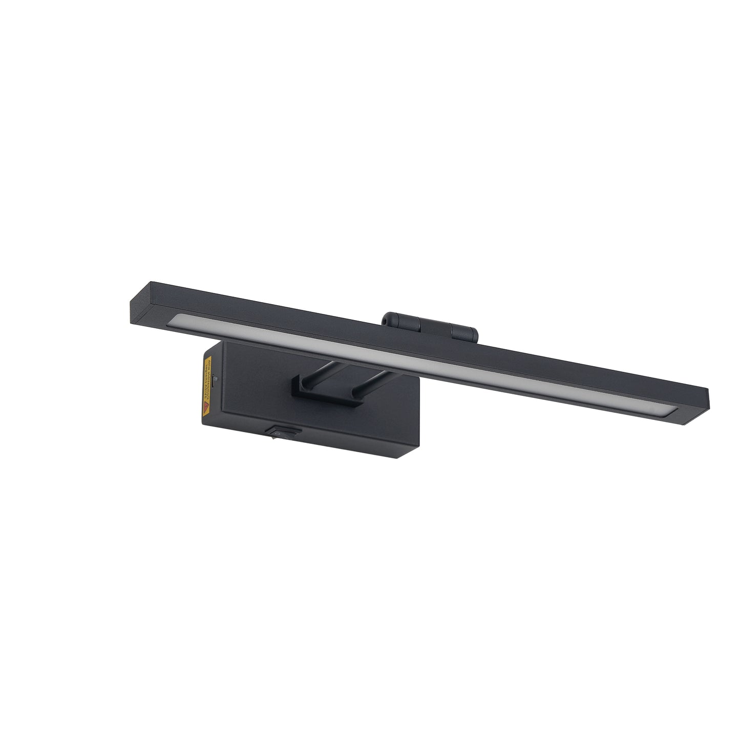 Rechargeable LED Picture Light with Remote - 16" Black Art Light