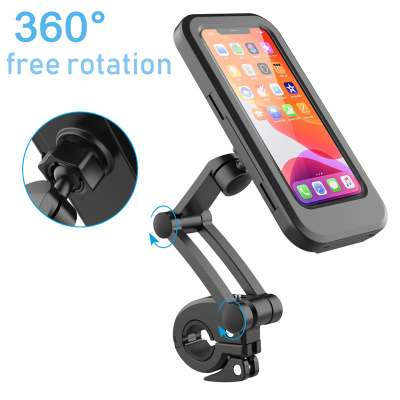 Bicycle Motorcycle Waterproof Mobile Phone Stand Waterproof Mobile Phone Case Folding Mobile Phone Navigation Stand Rainproof Bag