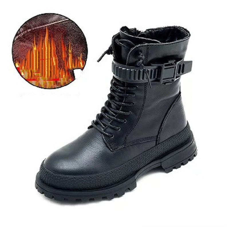 Kids' New Martin Boots | Leather Fashion Round Toe Children's New Martin Boots Leather Fash | Ectron Online