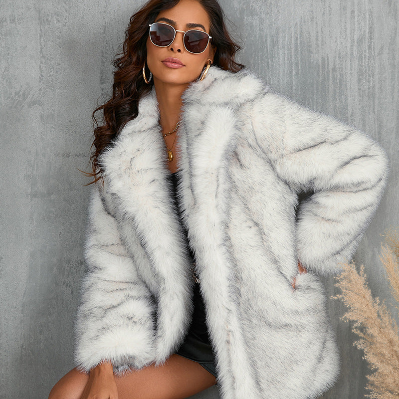 Women's Toka Fur Collar Coat Autumn And Winter Women's Toka Fur Colla | Ectron Online