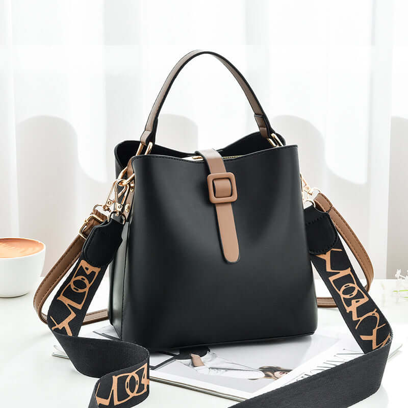 Trendy PU Leather Bucket Bag - Women's Crossbody & Shoulder Bag Trendy Fashion Shoulder Bag - Crossbody | Ectron Online