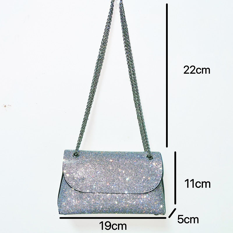 Niche Design Single Shoulder Women's Bag Full Of Diamonds Super