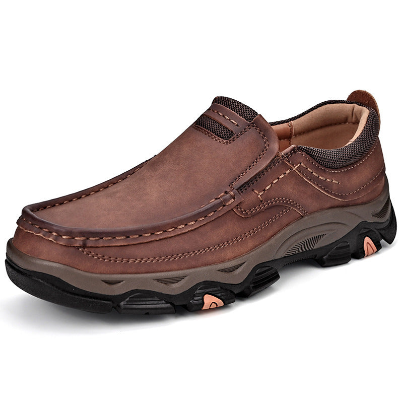 Men’s PU Leather Hiking Shoes – Plus Size & Outdoor Ready Male PU Plus Size Leather Shoes Outdoor | Ectron Online