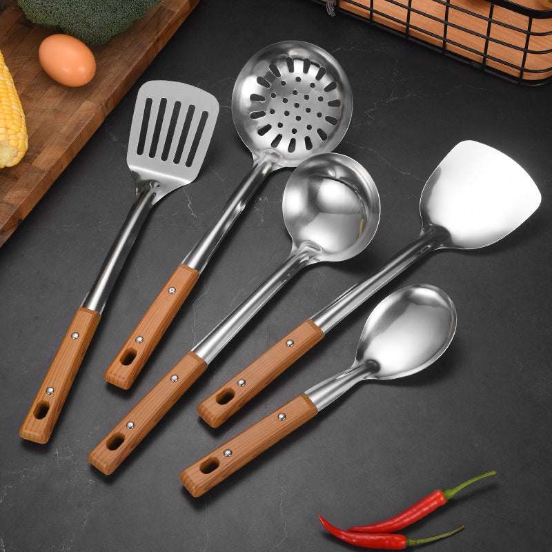 Stainless Steel Stir-Fry Utensil Set