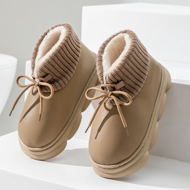 Waterproof High-top Cotton Slippers Women's Winter Waterproof High-top Cotton Slippers Wome | Ectron Online
