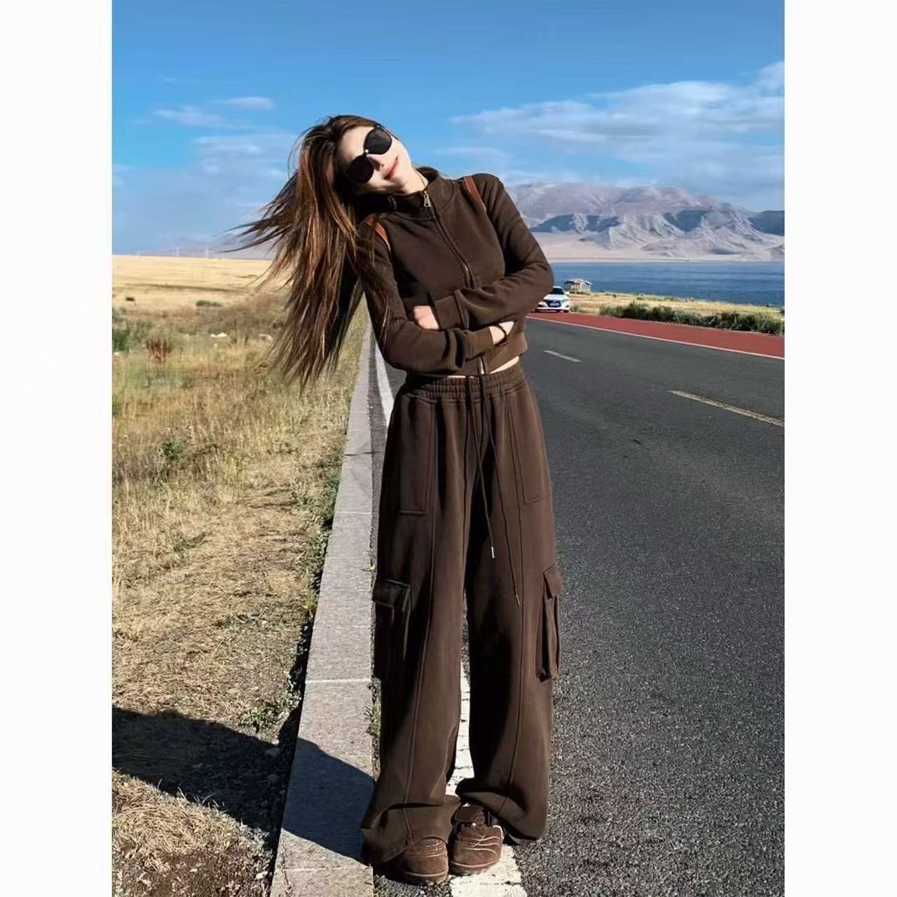 Women's American Retro Sportswear Suit