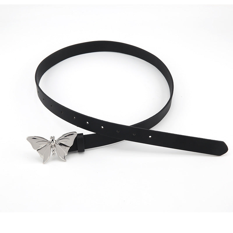 Female Millennium Hot Girl Belt Asian Culture Metal Butterfly Belt