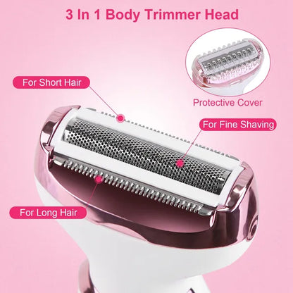 4-in-1 Women's Electric Razor Kit 4 In 1 Electric Razor For Women Painless | Ectron Online