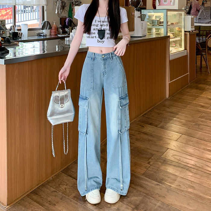 Figure-Flattering Straight-Leg Floor-Length Pants