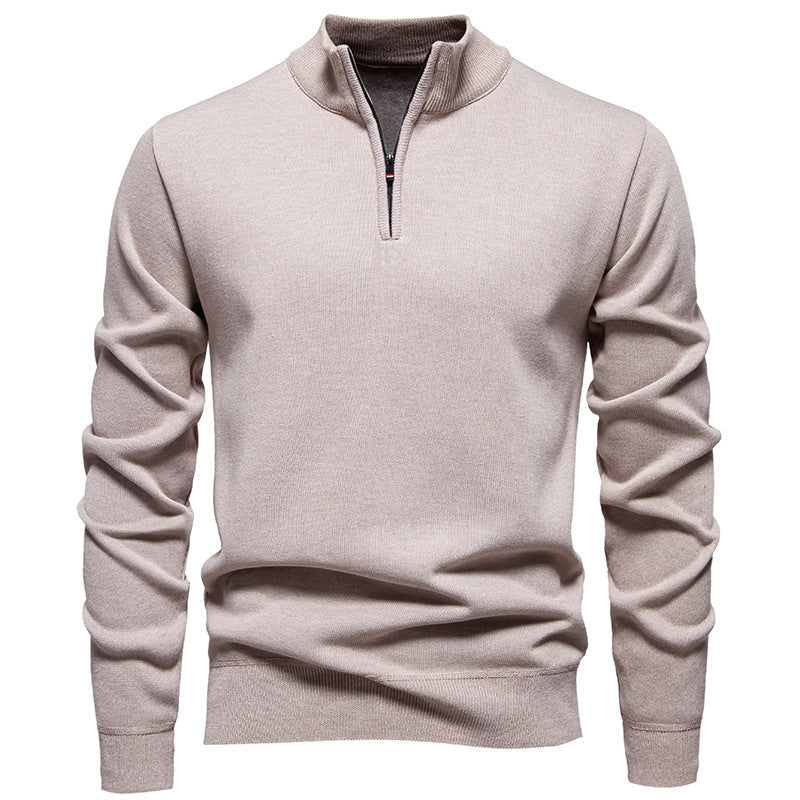 Men's Half-Zip Knitwear Top