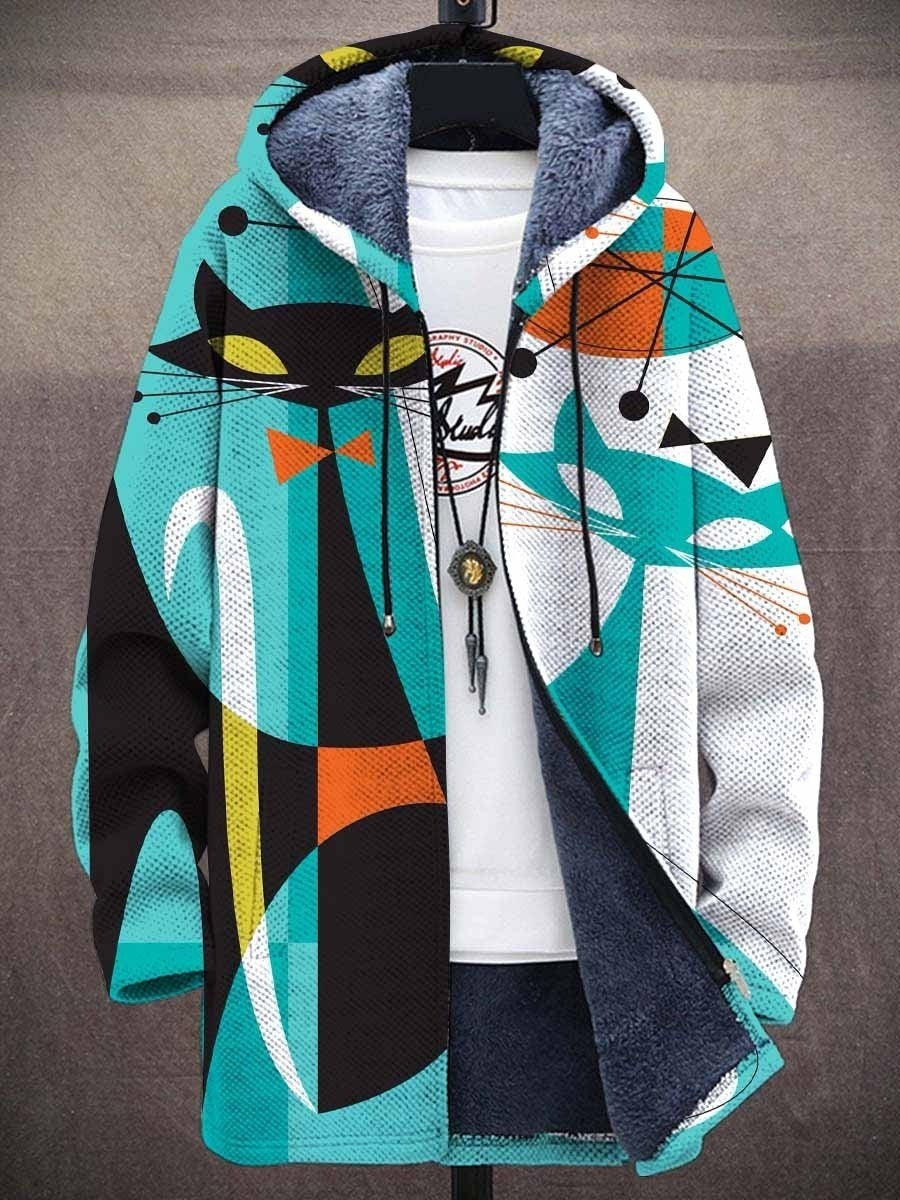Men's Stylish Printed Jacket Men's Digital Printed Stand Collar Jacke | Ectron Online
