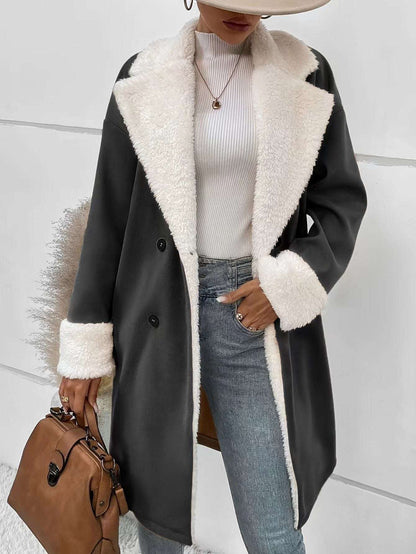 Leisure Commute Woolen Coat For Women