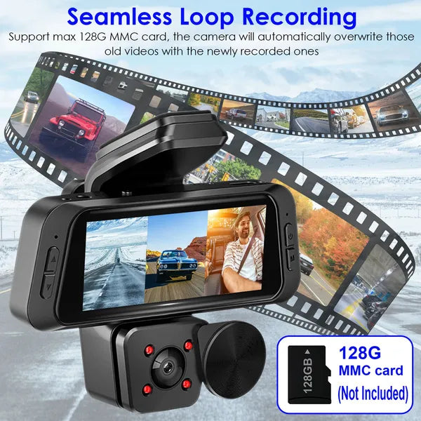 1080P WiFi 3-Channel Dash Cam 1080P FUD 3 Channel WiFi Dash Cam 170° W | Ectron Online