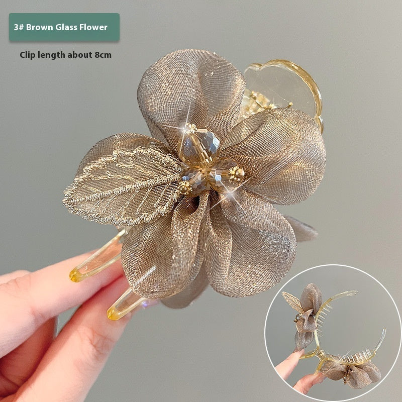 Elegant Bun Grabber Clip – Minimalist Floral Hair Accessory Bun Grabber Clip Headdress Sense Barrett | Ectron Online