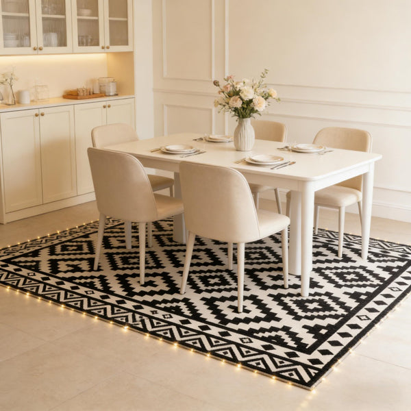 Classic Reversible Outdoor Rug | Large Weatherproof Area Mat