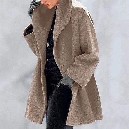 Women's Multi-Color Woolen Coat | Trendy Loose Round Neck Sweater Women's Trendy Clothes Multi-color Round | Ectron Online