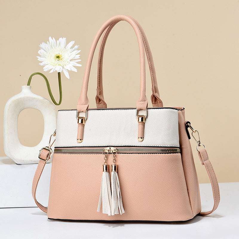 Large Capacity Soft Leather Tassel Shoulder Bag Large Capacity Soft Leather Tassel Shoul | Ectron Online