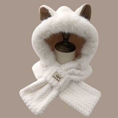Cute Furry Fox Ear Hat | Warm Winter Plush Animal Ear Beanie Autumn And Winter Cute Furry Fox Ear Hat | Ectron Online