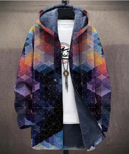 Digital Print Padded Fleece Jacket Fashion Digital Printing Fleece Padded C | Ectron Online