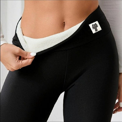 Fleece-Lined Cashmere Leggings Fleece-lined Thick Light Board Cashmere | Ectron Online