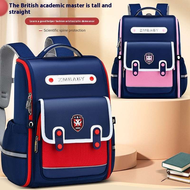 Sesame British Style Schoolbag | Grades 1-6 Lightweight Backpack New Sesame Baby Primary School Schoolbag | Ectron Online
