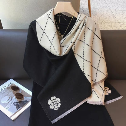 Camellia Artificial Cashmere Scarf Camellia Artificial Cashmere Scarf Thick | Ectron Online
