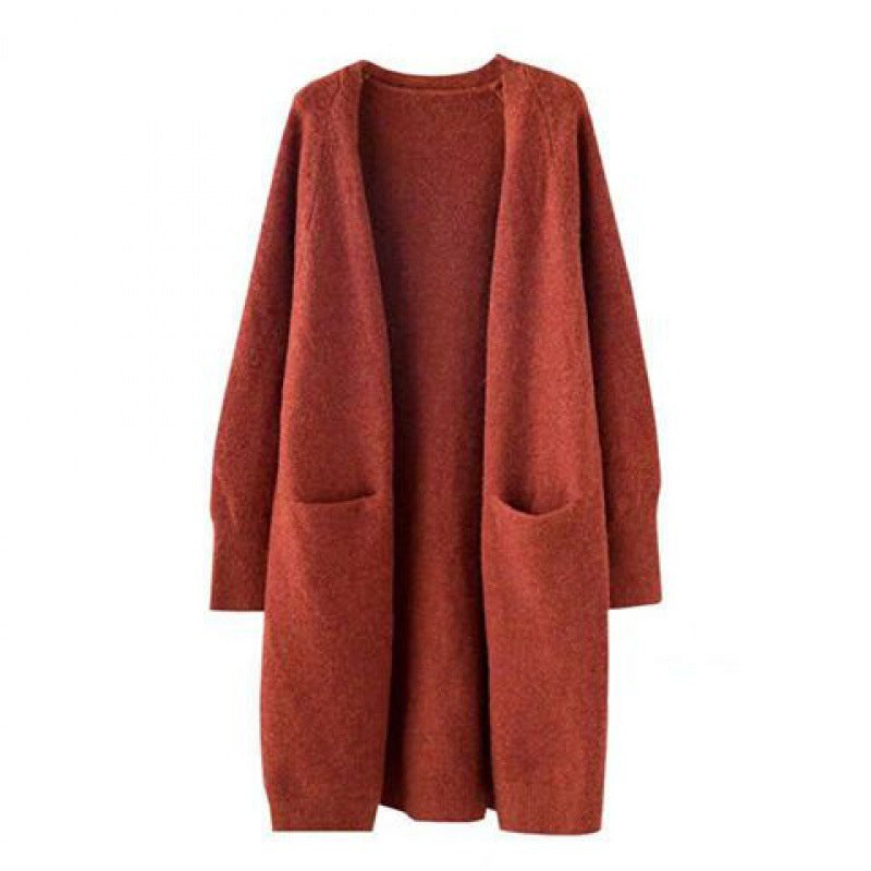 Long Over-the-Knee Sweater Outerwear Mid-length Over-the-knee Early Autumn An | Ectron Online