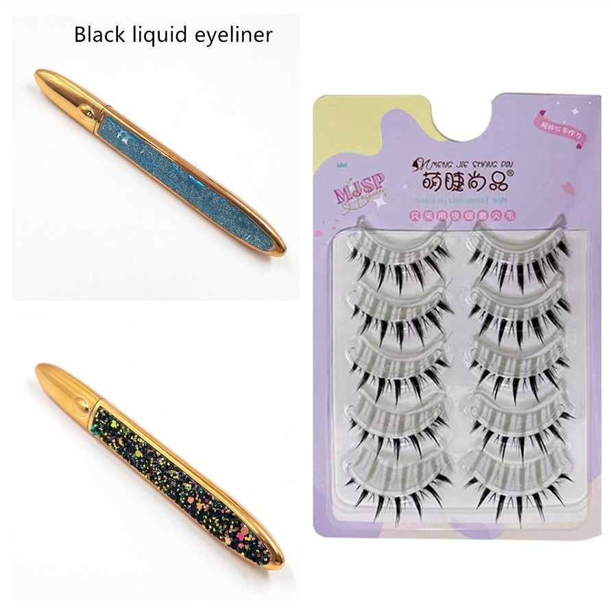 Self-Adhesive False Eyelashes –Multicolour Eyeliner,Glue-Free Lash Kit False Eyelashes Self-adhesive Eyeliner M | Ectron Online