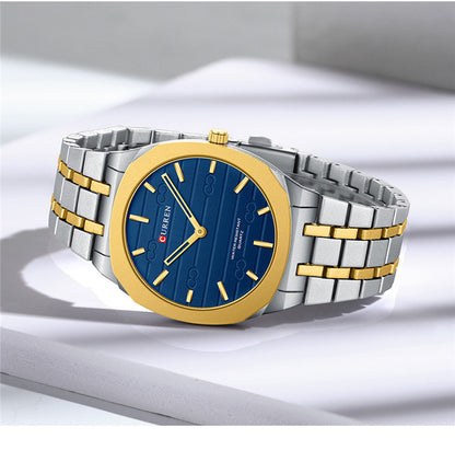 Men's Ultra-Thin Steel Watch Steel Watch Simple Calendar Large Dial U | Ectron Online