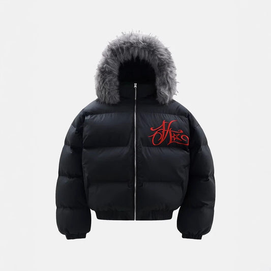 Men's Vintage American Style Zipper Cardigan Padded Jacket