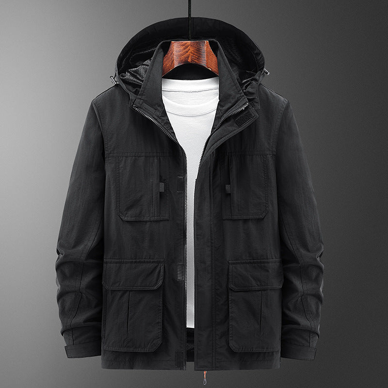 Men's Casual Loose Shell Jacket - Fashionable Outdoor Wear Men's Fashion Casual Loose Outdoor Shell | Ectron Online