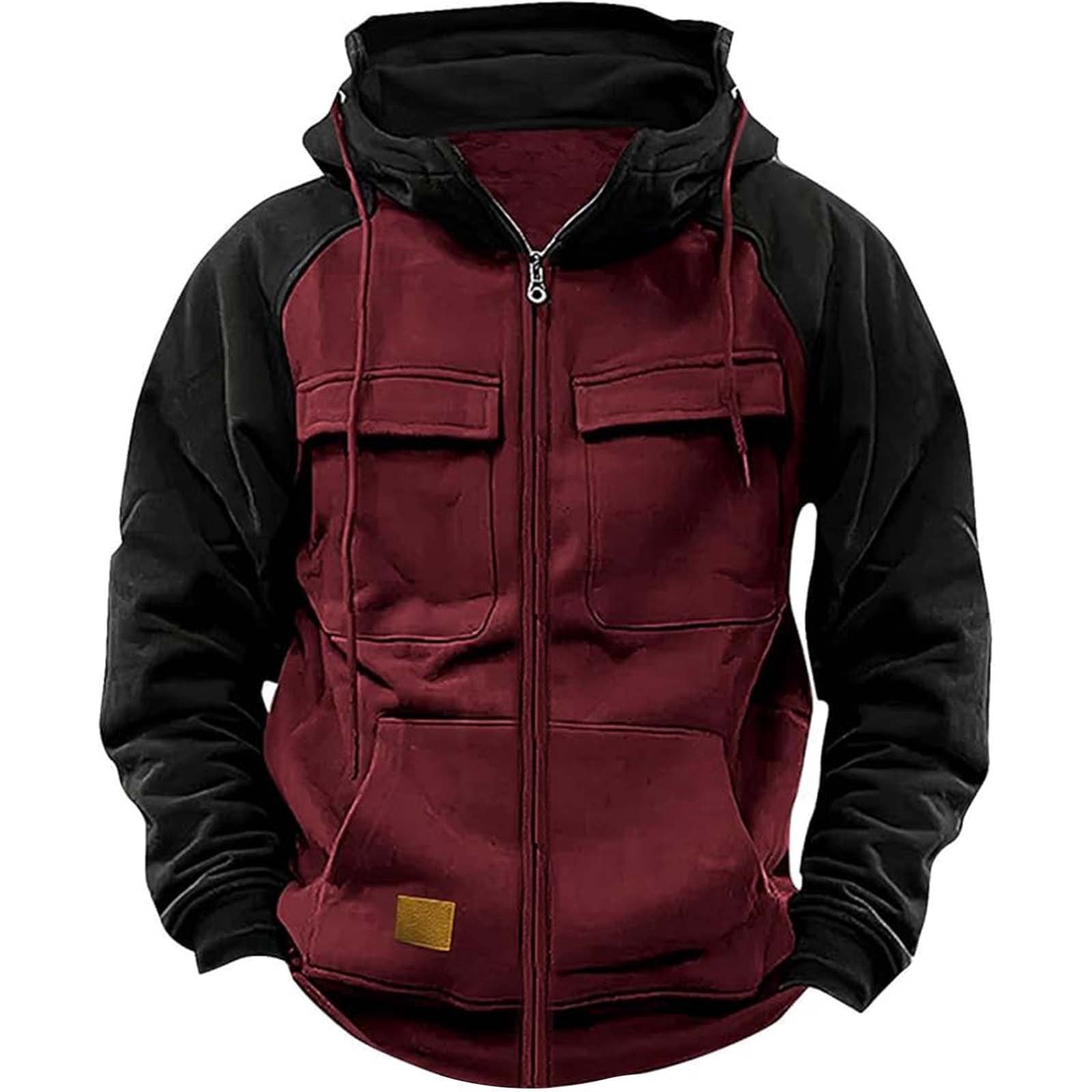 Men's Workwear Hoodie Men's Hoodie Youth Sports Multi-pocket W | Ectron Online