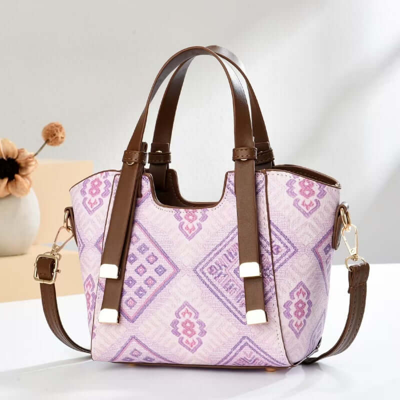 Monogram Boston Pillow Bag - Luxury Jacquard Embroidered Handbag New Model Monogram Boston Pillow Bag - W | Ectron Online