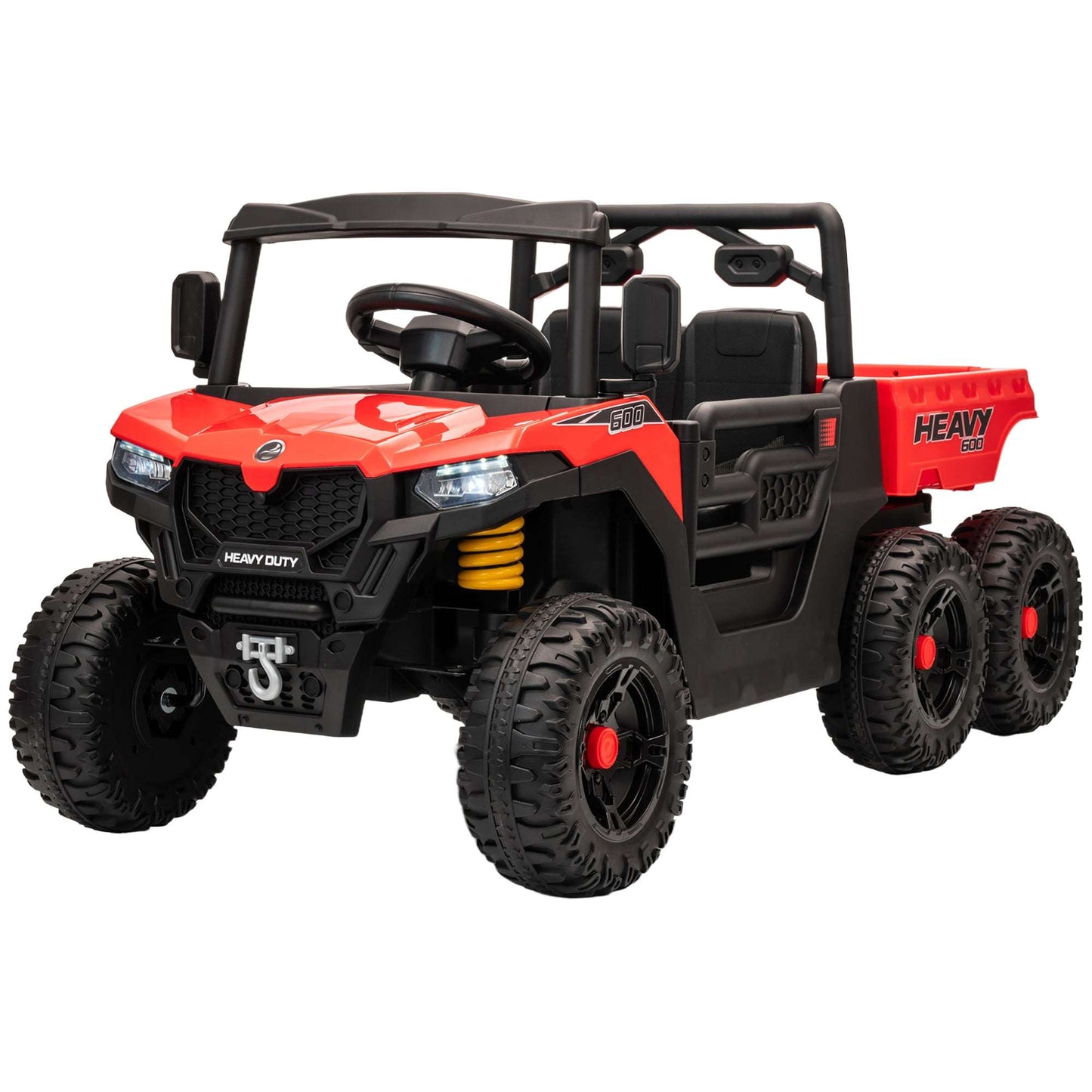 24V 6-Wheel Kids Ride On Dump Truck - 4WD Electric Utility Vehicle 24V 4WD Kids Ride On Car with 6 Wheels, | Ectron Online