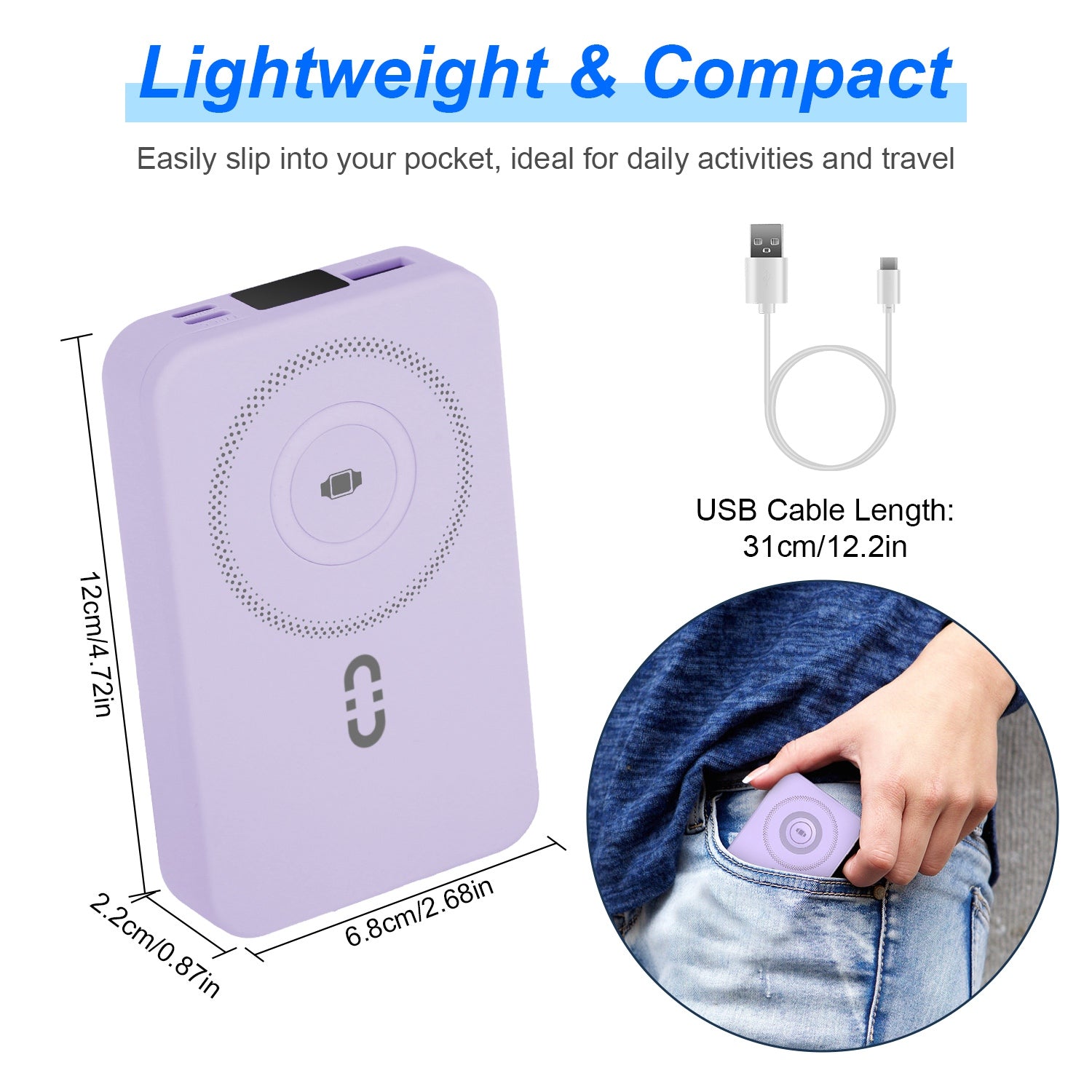 3-in-1 MagSafe Power Bank 10000mAh | PD20W Fast Charger with Stand