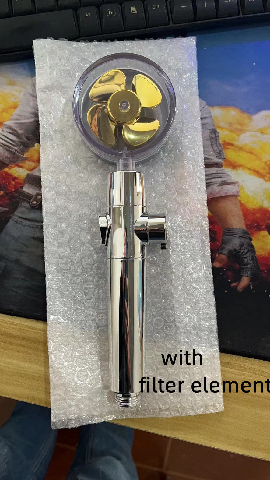 Turbo Propeller Shower Head with Water Saving & High Pressure Flow New Turbo Propeller Shower Head Water | Ectron Online