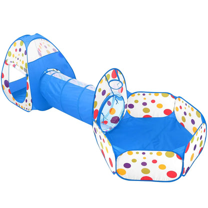 3-in-1 Kids Play Tent Set 3 In 1 Child Crawl Tunnel Tent Kids Play | Ectron Online