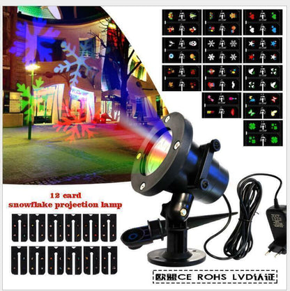 Christmas Projector Lights LED Laser Film Moving Outdoor Landscape Colorful Lamp&nbsp;