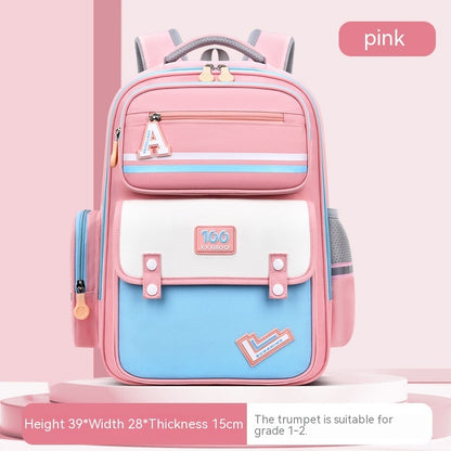 New Student Schoolbag Waist And Spine Protection Burden Reduction Children Backpack