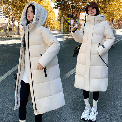 Women's Korean Fashion Padded Jacket | Thick Cold-Proof Winter Coat Cold-proof Cotton-padded Jacket Cotton C | Ectron Online